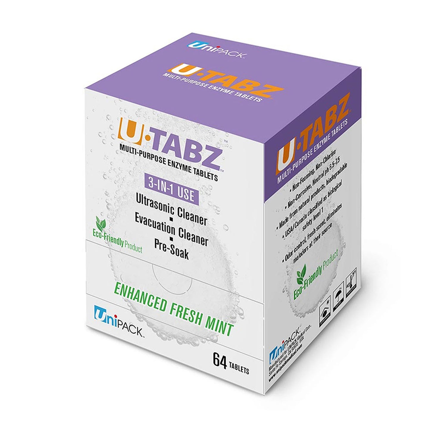 DUKAL UNIPACK ENZYMATIC CLEANERS, 64 per box, 10 boxes per case
