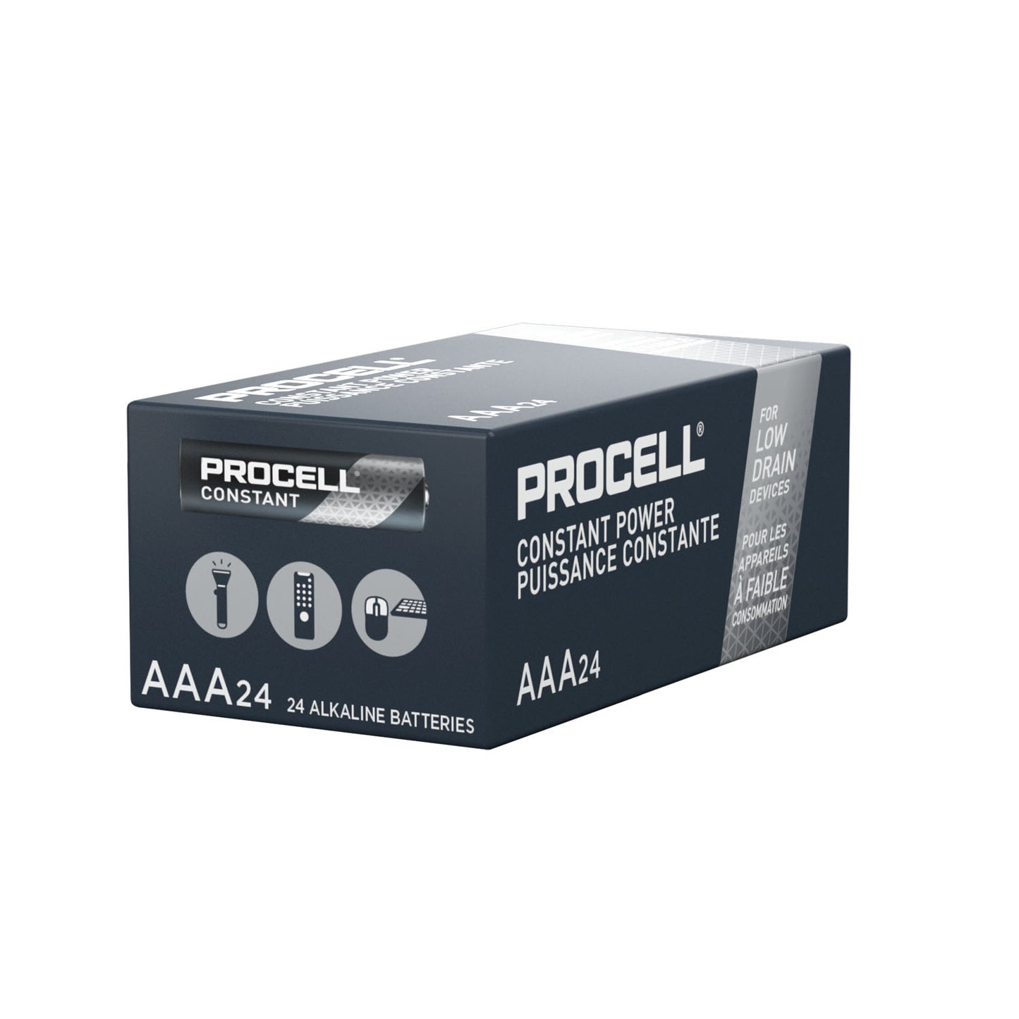 DURACELL PROCELL ALKALINE BATTERY, 24 per box, 6 boxes per case