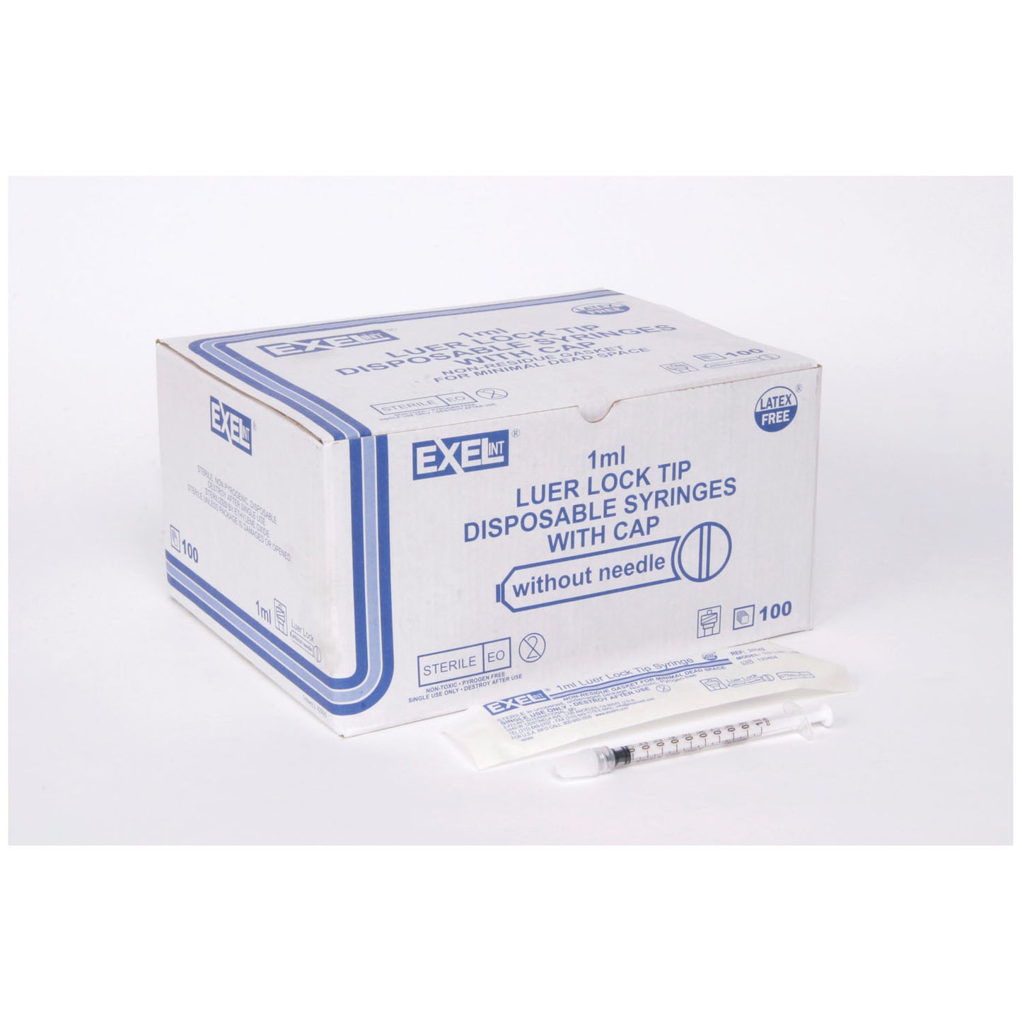 EXEL TB TUBERCULIN SYRINGES WITH LUER LOCK, 100 per box, 10 boxes per case