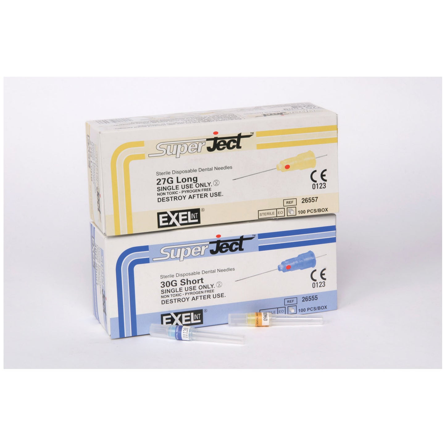 EXEL DENTAL NEEDLES, 100 per box, 10 boxes per case