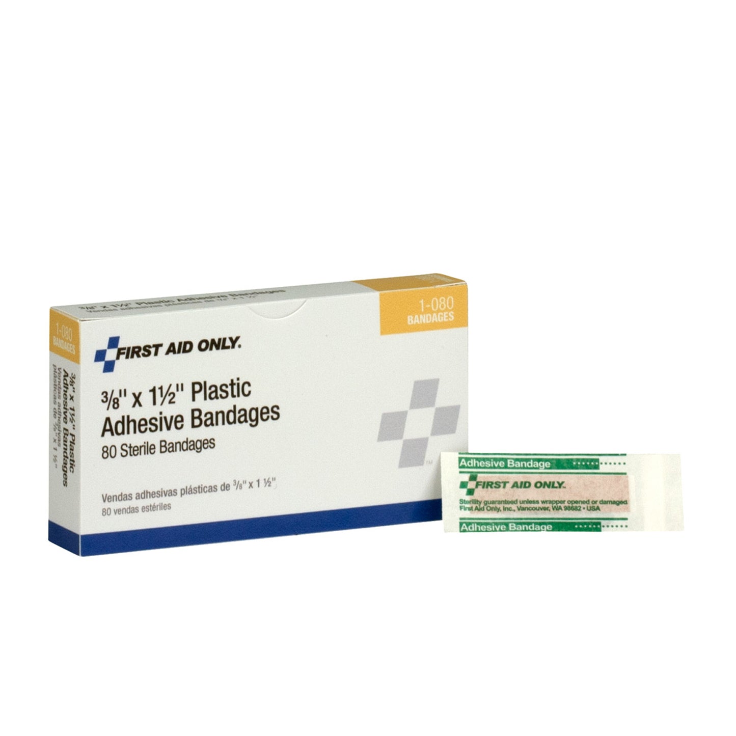 FIRST AID ONLY/ACME UNITED ADHESIVE BANDAGES & STRIPS, 80 per box
