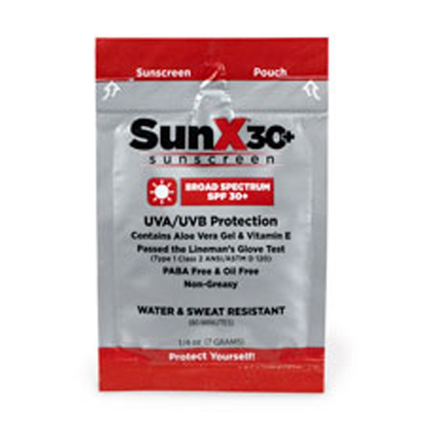 FIRST AID ONLY/ACME UNITED SUNX SUNSCREEN, 4 per box