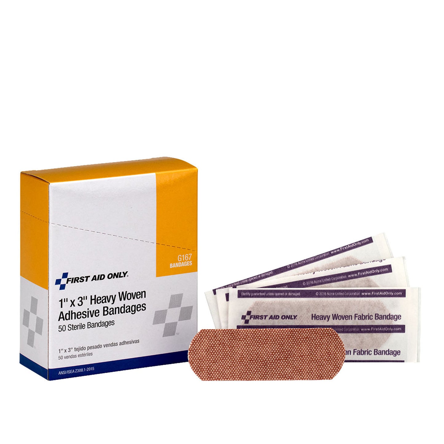 FIRST AID ONLY/ACME UNITED ADHESIVE BANDAGES & STRIPS, 50 per box