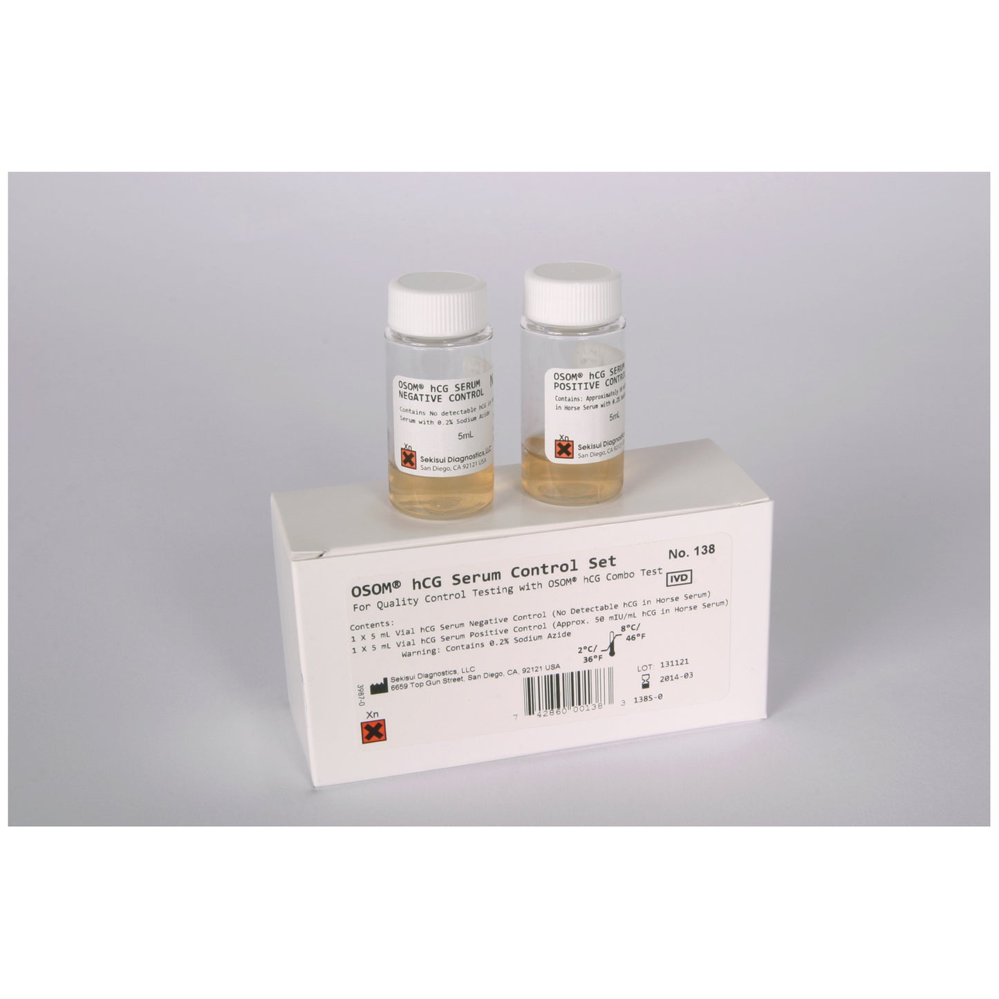 SEKISUI OSOM HCG SERUM CONTROL SET