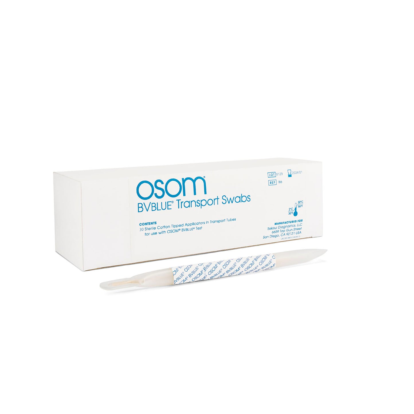 SEKISUI OSOM VAGINAL SWAB TRANSPORT SYSTEM, 50 per box, 10 boxes per case