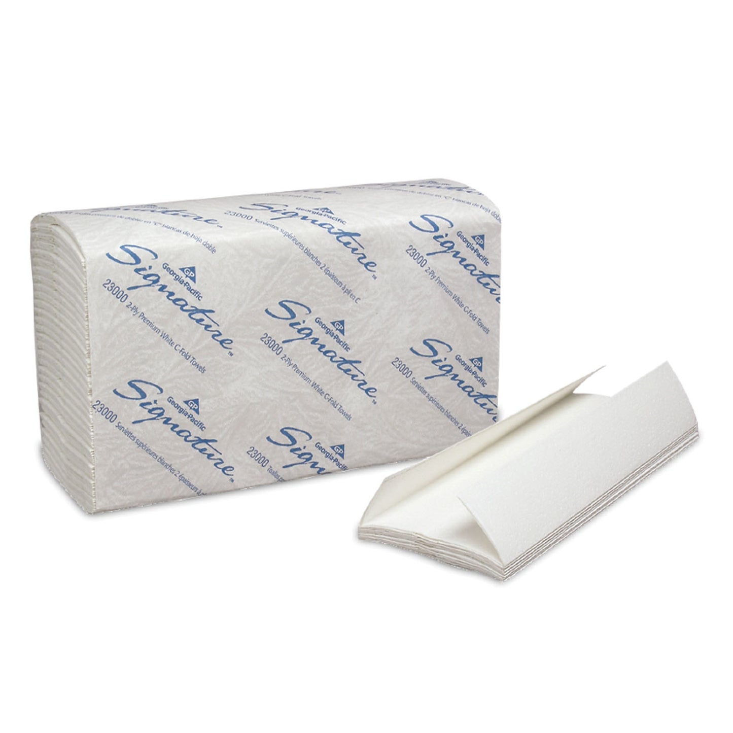 GEORGIA-PACIFIC SIGNATURE 2-PLY PREMIUM PAPER TOWELS, 120 count per pack, 12 packs per case