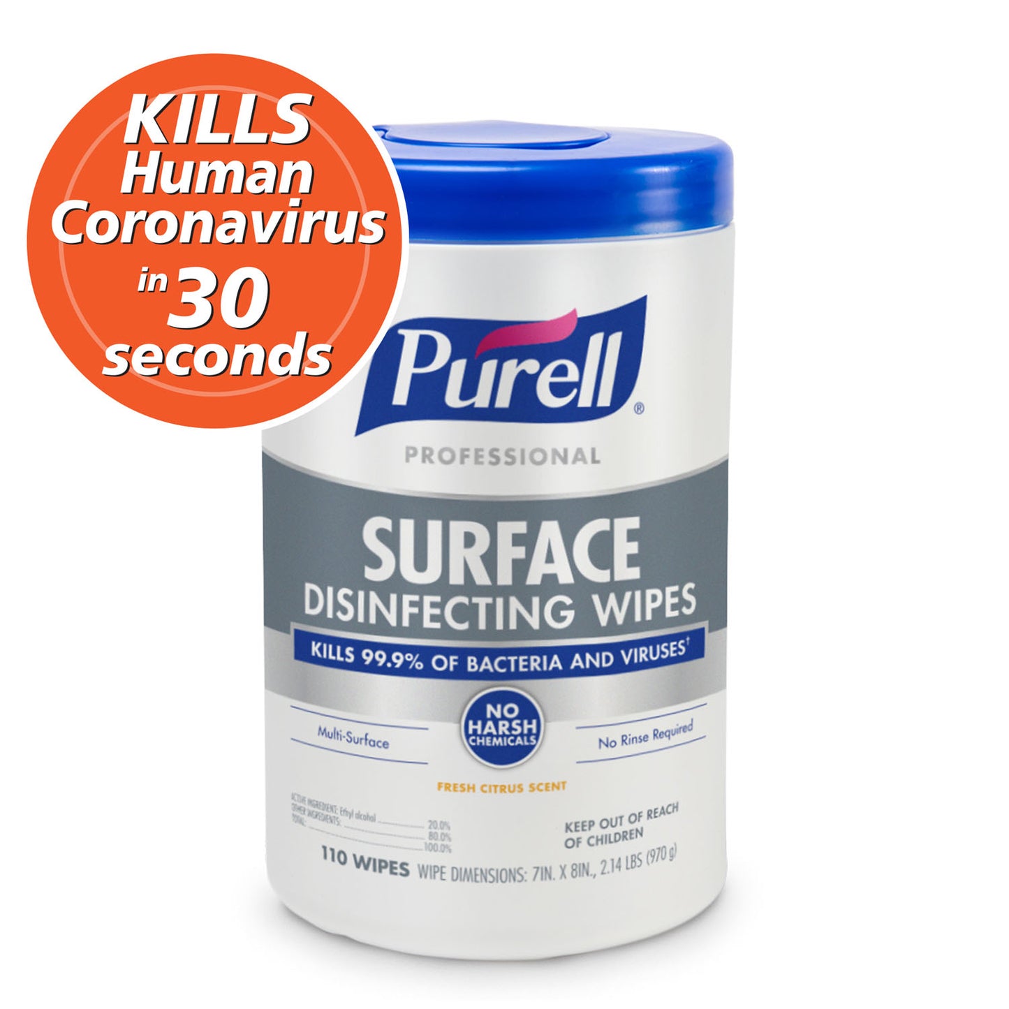 GOJO PURELL FOODSERVICE SURFACE SANITIZER, 6 per count