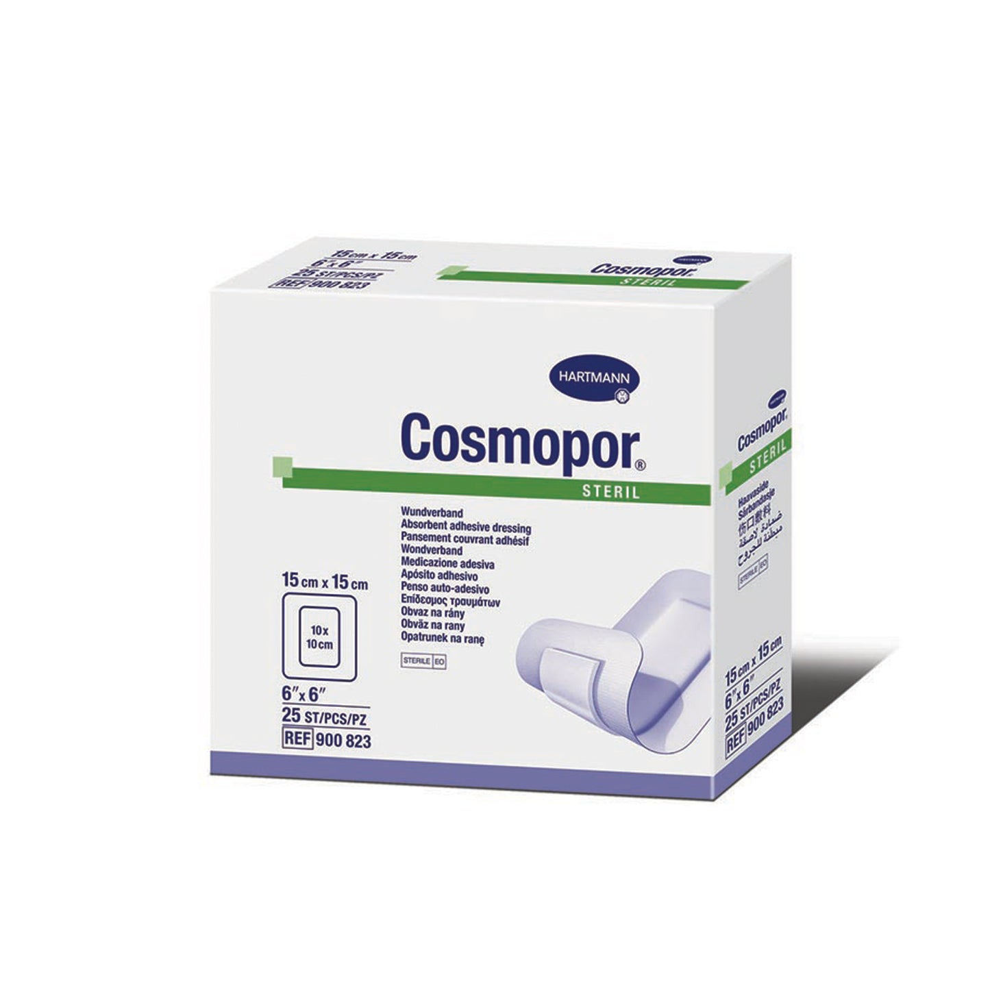 HARTMANN USA COSMOPOR STERILE LF ADHESIVE WOUND DRESSING, 25 per box, 8 boxes per case