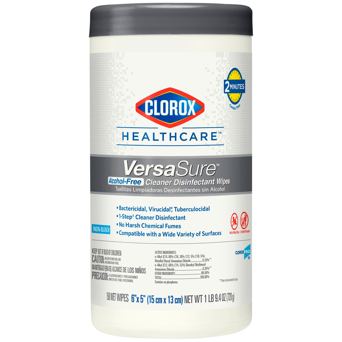 CLOROX VERSASURE CLEANER DISINFECTANT WIPES