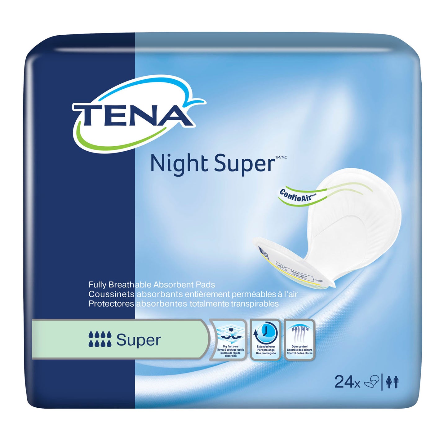 ESSITY HMS TENA HEAVY PADS, 24 per pack, 2 packs per case