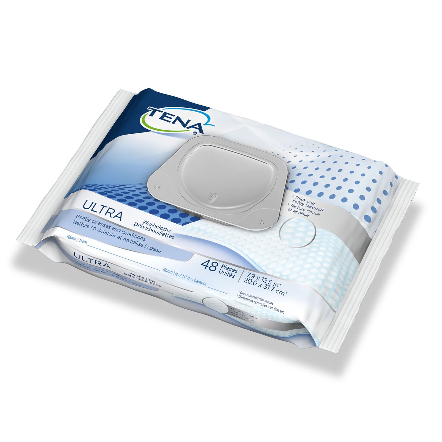 ESSITY HMS TENA ULTRA WASHCLOTH, 48 per pack, 12 packs per case