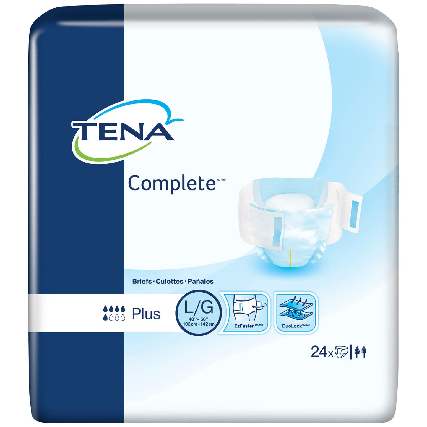 ESSITY HMS TENA COMPLETE BRIEFS, 24 per pack, 3 packs per case