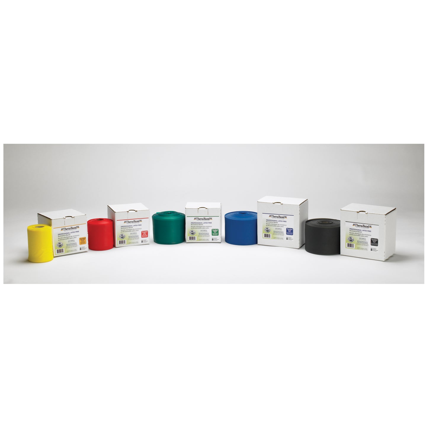 PERFORMANCE HEALTH THERABAND PROFESSIONAL RESISTANCE BANDS, 4 each per case