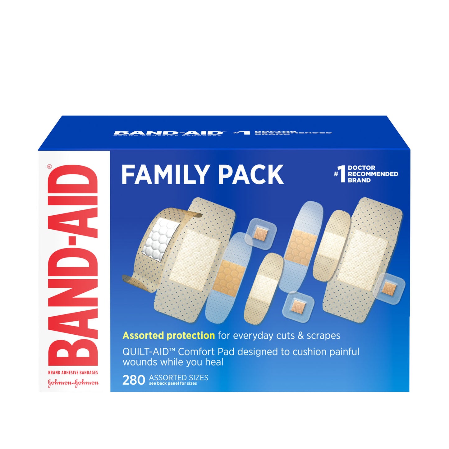 KENVUE BAND-AID SHEER STRIPS & SPOTS, 280 per box, 18 boxes per case