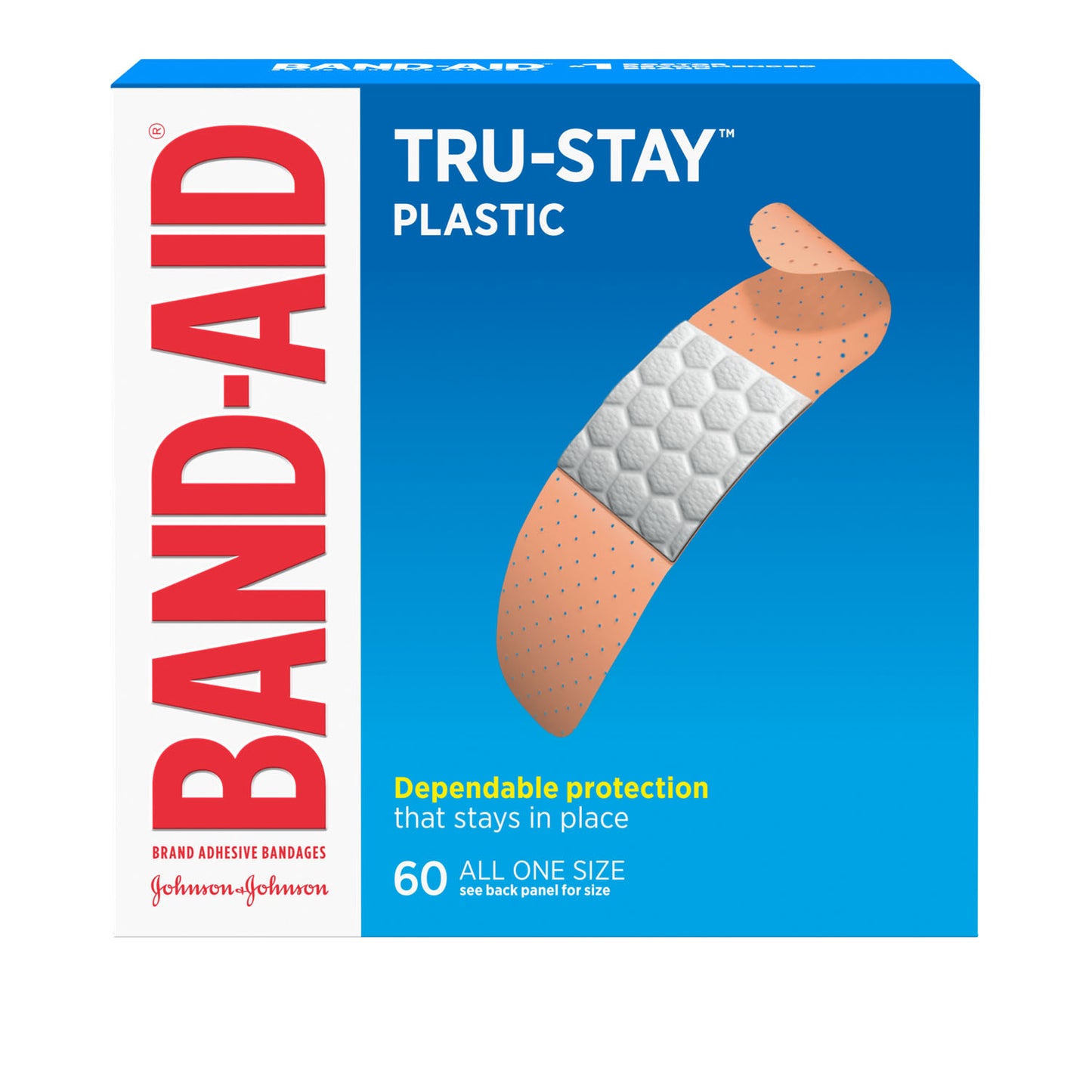 KENVUE BAND-AID PLASTIC ADHESIVE BANDAGES, 60 per box, 24 boxes per case