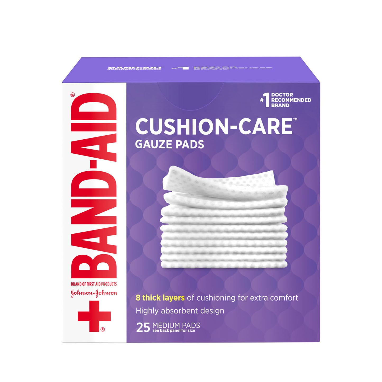 KENVUE BAND-AID FIRST AID GAUZE, 25 per box, 24 boxes per case