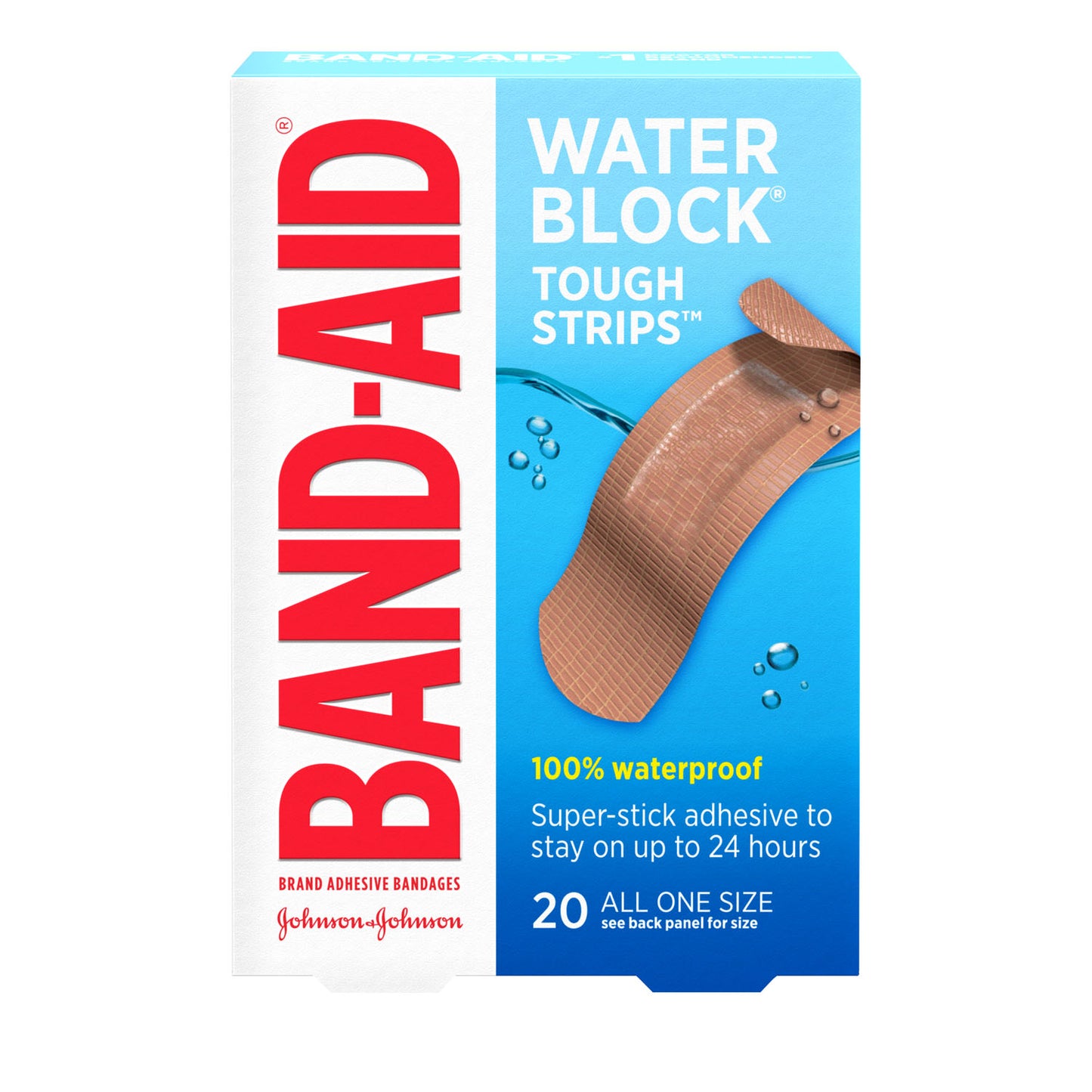 KENVUE BAND-AID ADHESIVE BANDAGES, 5 per box, 4 boxes per case