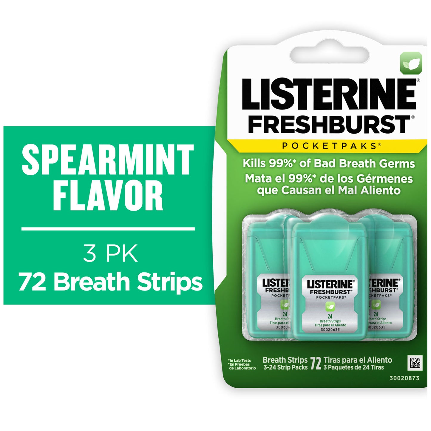 KENVUE CONSUMER LISTERINE POCKETPAKS BREATH STRIPS, 36 per case