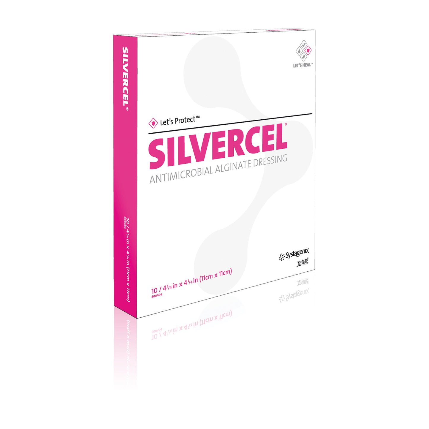 SOLVENTUM ACELITY SILVERCEL NON-ADHERENT ANTIMICROBIAL ALGINATE DRESSING, 5 per box, 5 boxes per case