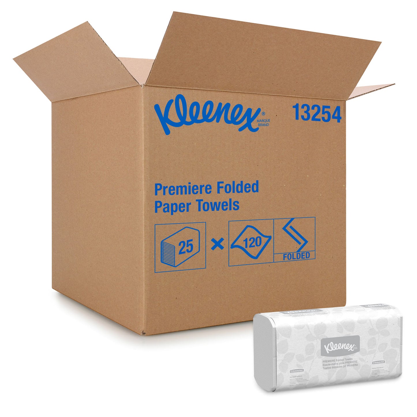 KIMBERLY-CLARK FOLDED TOWELS, 25 packs per case