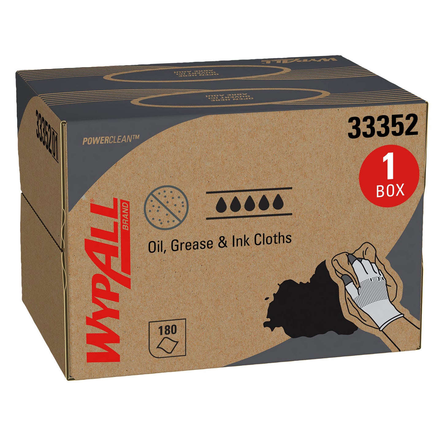KIMBERLY-CLARK WYPALL CLOTHS, 1 box per case