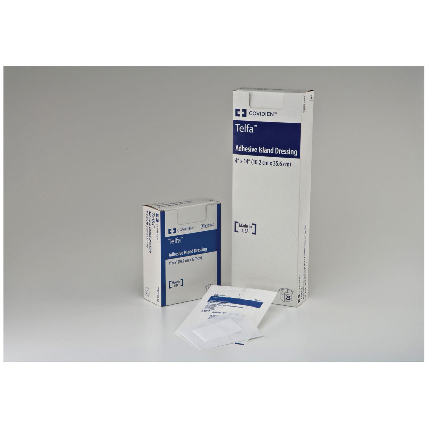CARDINAL HEALTH TELFA ISLAND DRESSING, 25 per box, 8 boxes per case