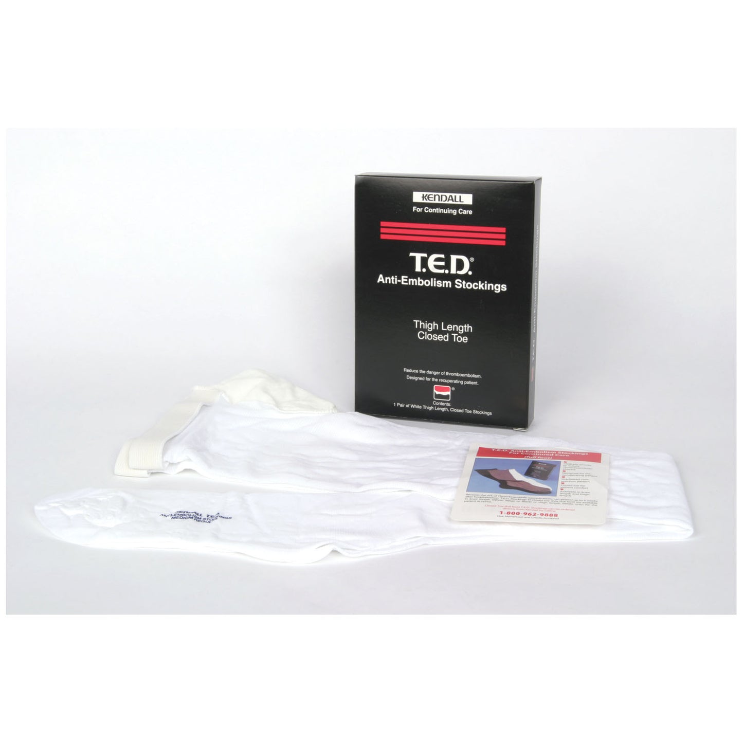 CARDINAL HEALTH T.E.D. ANTI-EMBOLISM STOCKINGS - THIGH LENGTH CONTINUING CARE, 6 pairs per case