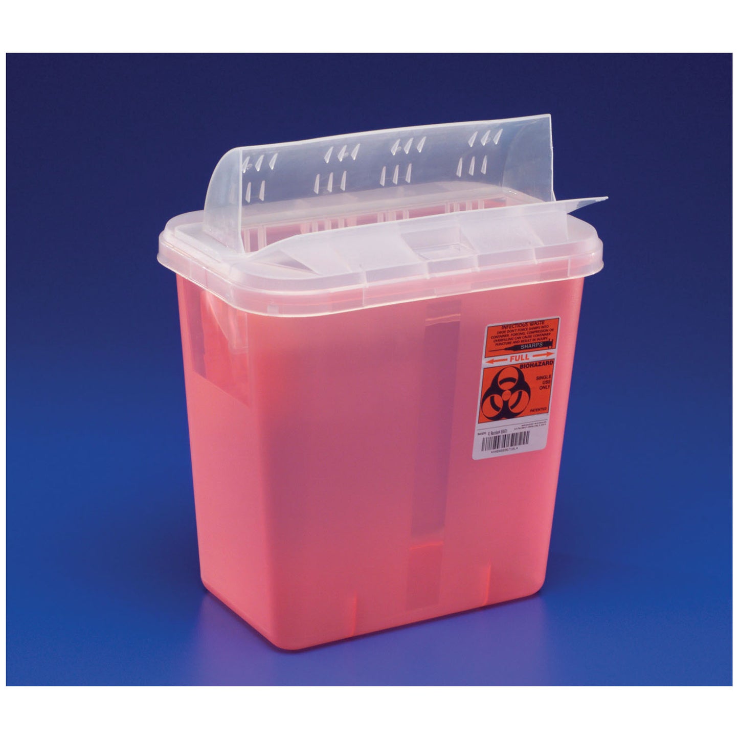 CARDINAL HEALTH IN-ROOM CONTAINERS WITH ALWAYS-OPEN LIDS, 20 per case