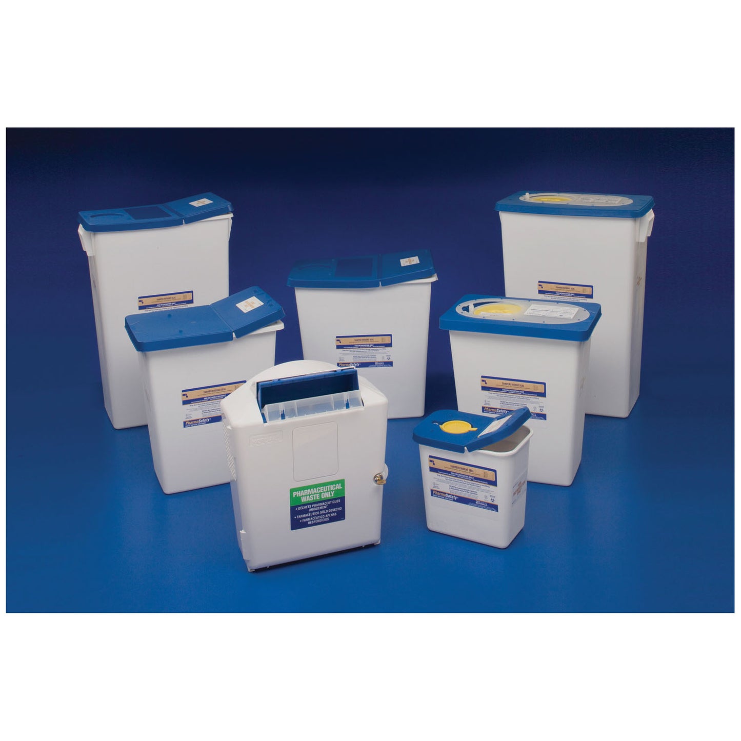 CARDINAL HEALTH PHARMASAFETY SHARPS DISPOSAL CONTAINERS, 10 per case