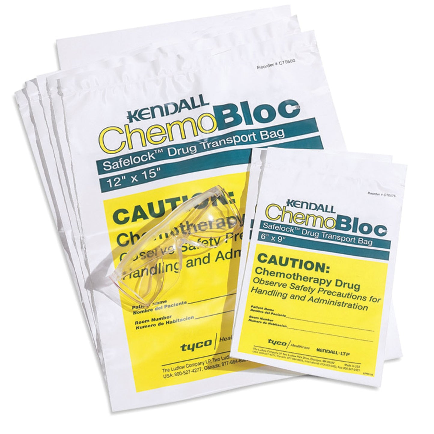 CARDINAL HEALTH CHEMOPLUS CHEMO DRUG TRANSPORT BAGS, 250 per case