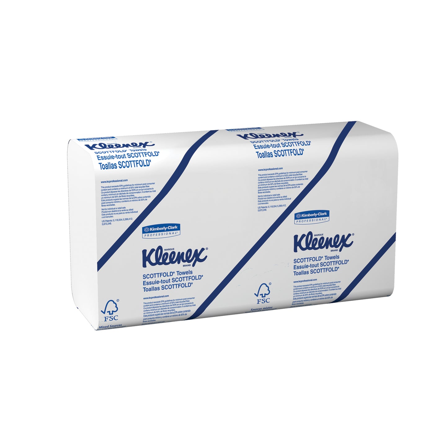 KIMBERLY-CLARK FOLDED TOWELS, 25 packs per case