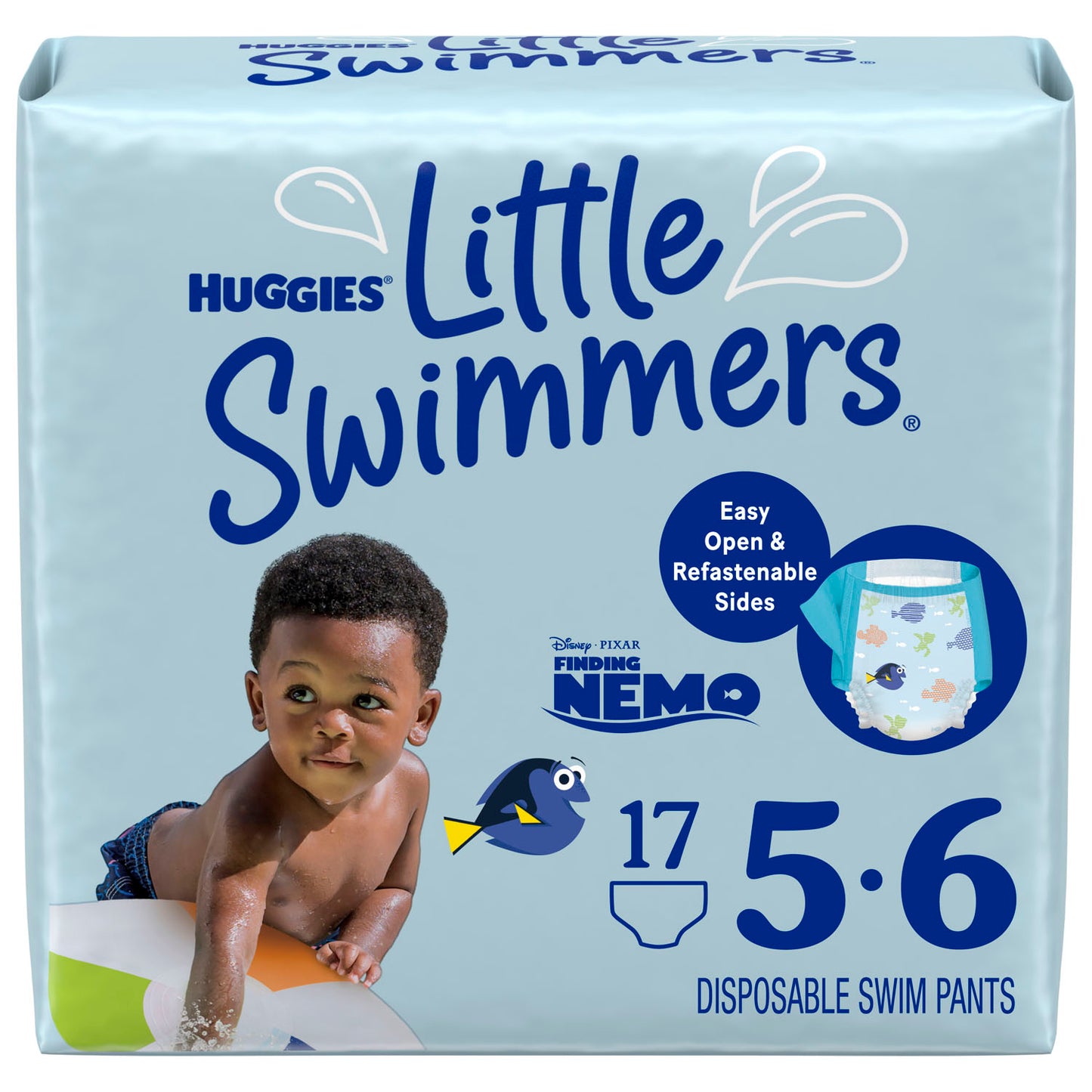 KIMBERLY-CLARK LITTLE SWIMMERS DIAPERS, 17 per pack, 6 packs per case