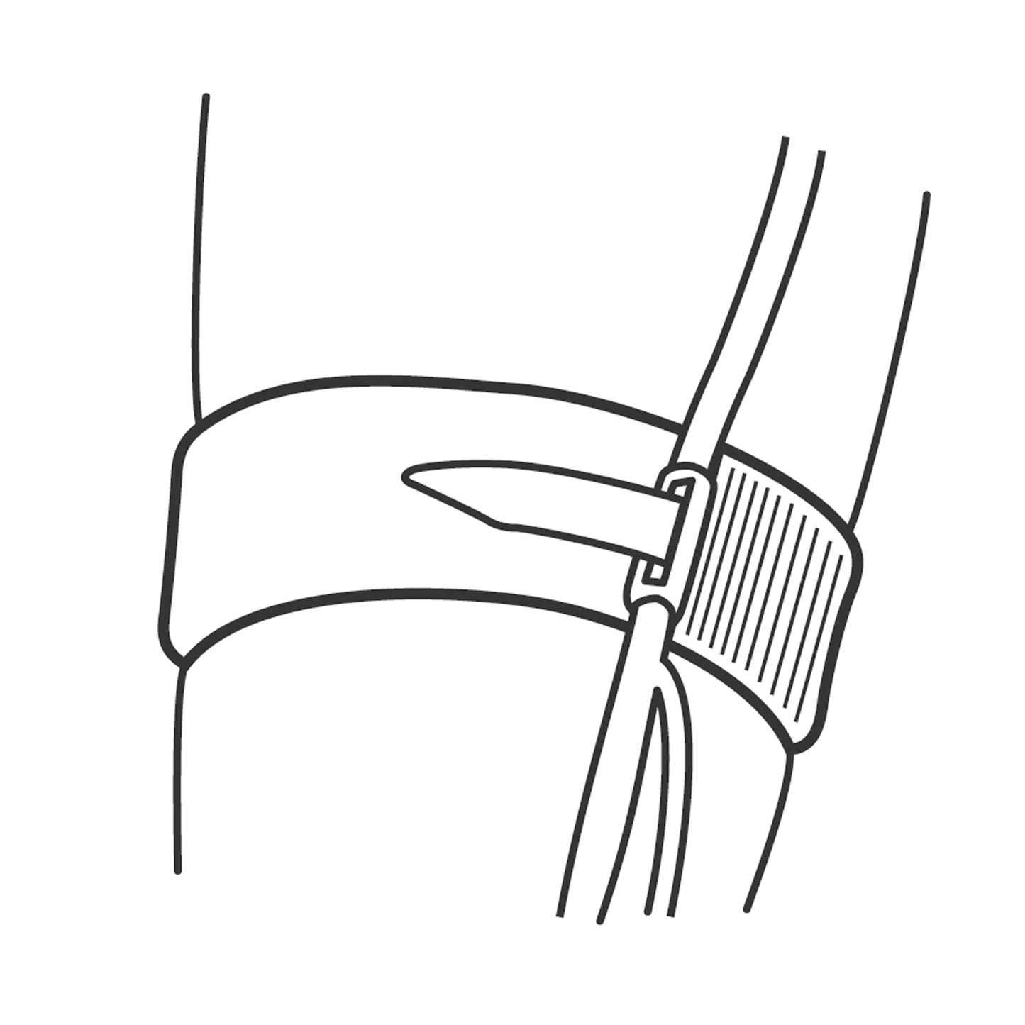 HALYARD CATHETER LEG STRAP, 10 per box, 4 boxes per case