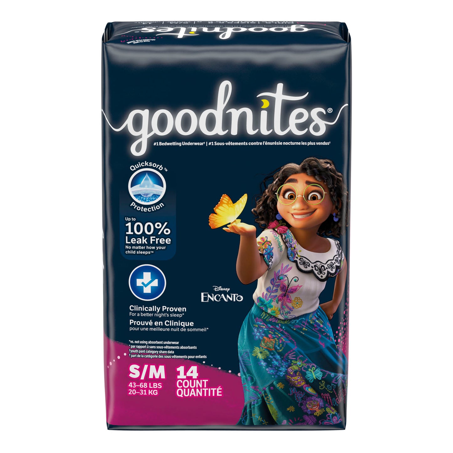KIMBERLY-CLARK GOODNITES UNDERPANTS, 14 per pack, 4 packs per case