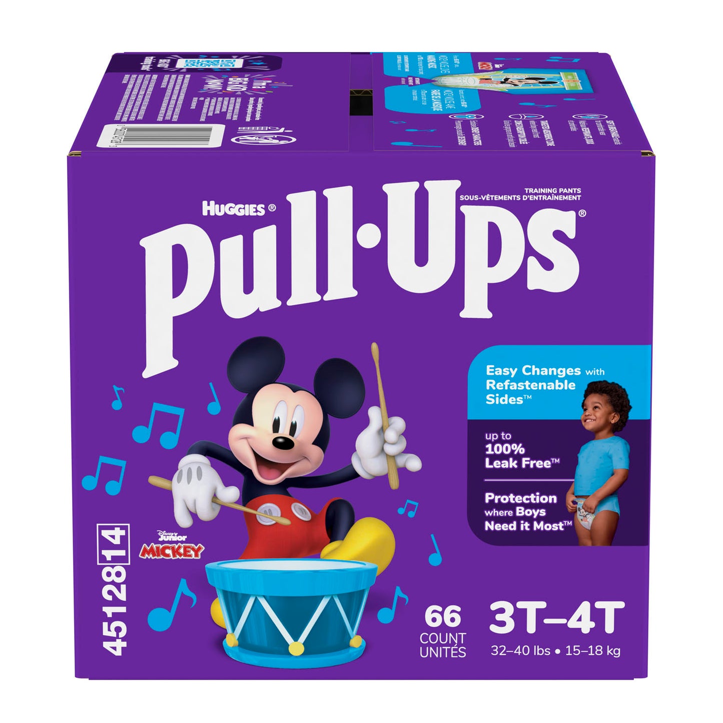 KIMBERLY-CLARK PULL-UPS LEARNING DESIGN TRAINING PANTS, 66 per pack, 1 pack per case
