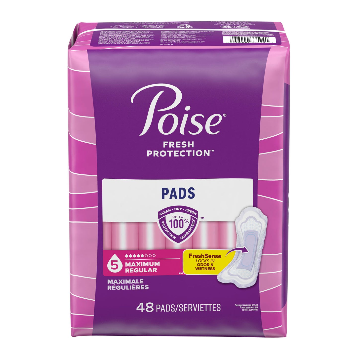 KIMBERLY-CLARK POISE PADS, 48 per pack, 2 packs per case