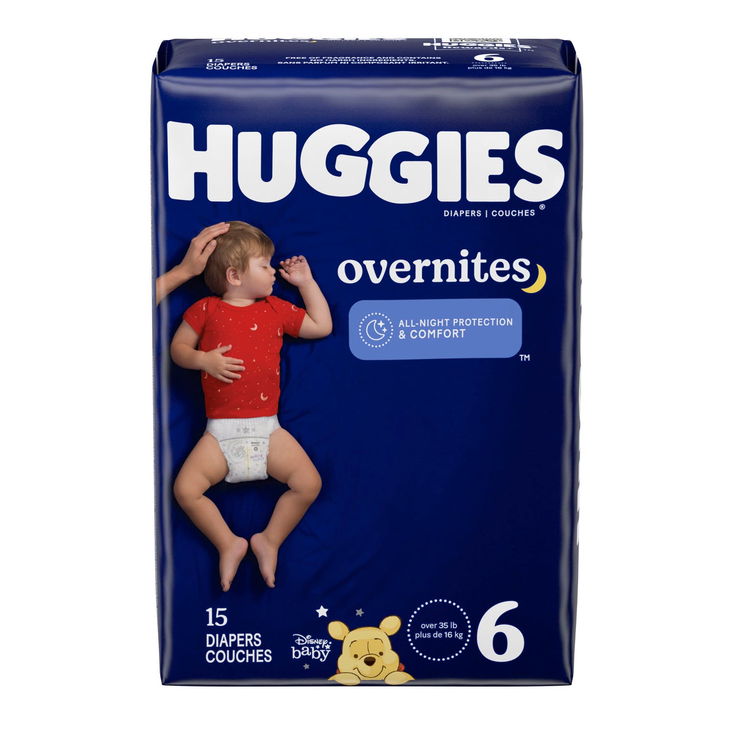 KIMBERLY-CLARK HUGGIES OVERNITES, 15 per pack, 4 packs per case