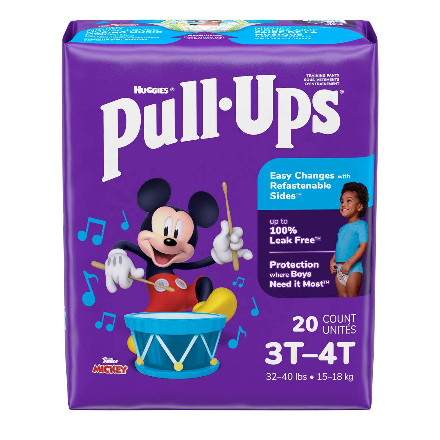 KIMBERLY-CLARK PULL-UPS LEARNING DESIGN TRAINING PANTS, 20 per pack, 4 packs per case