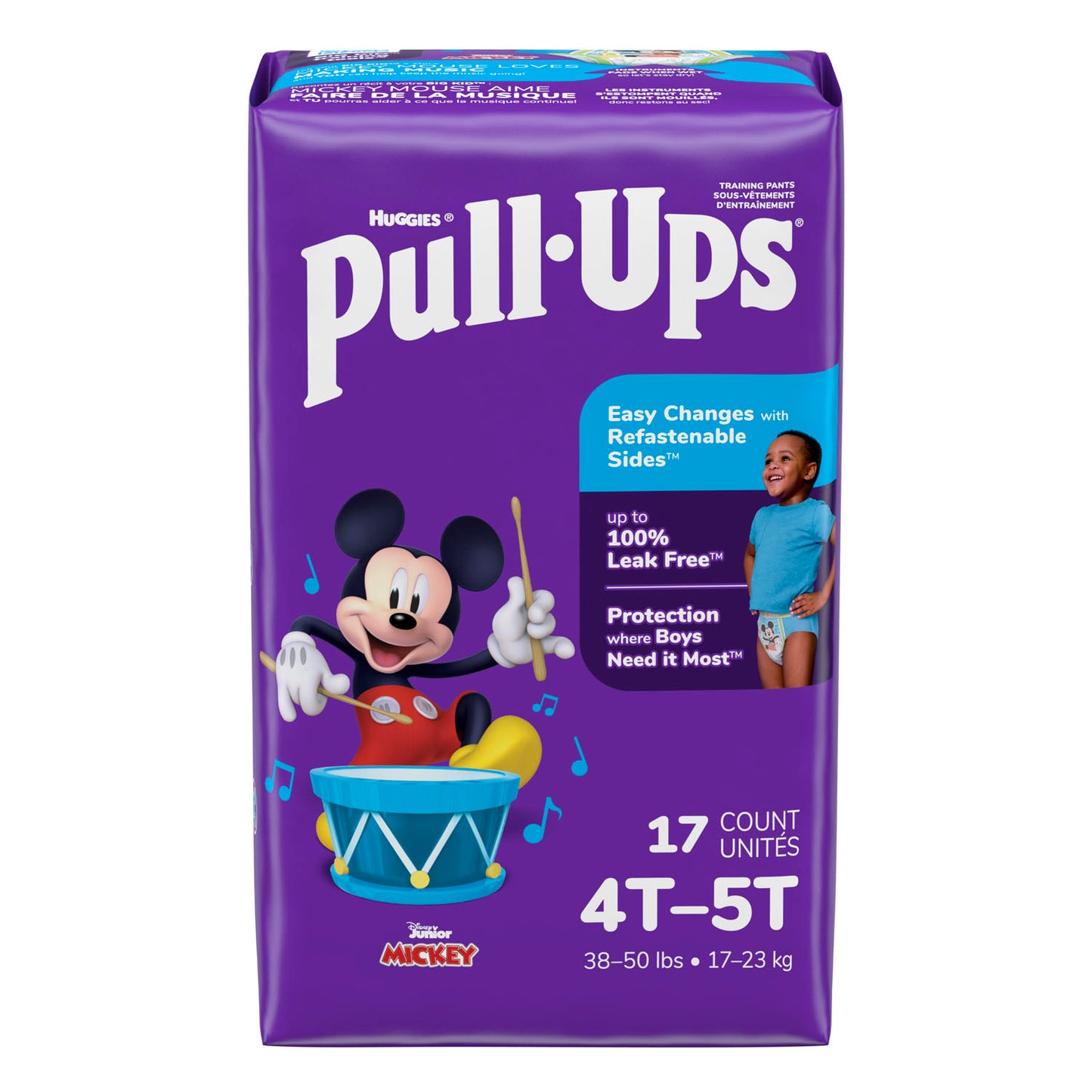 KIMBERLY-CLARK PULL-UPS LEARNING DESIGN TRAINING PANTS, 17 per pack, 4 packs per case