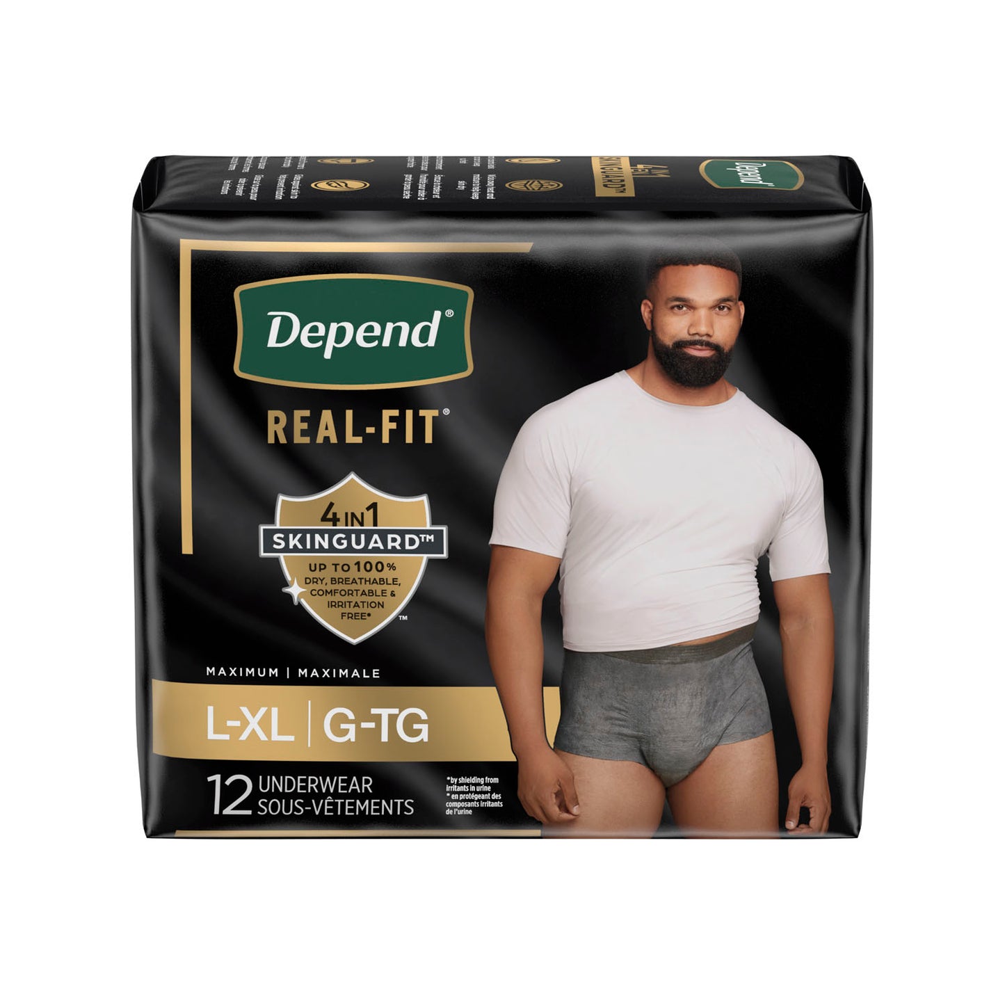 KIMBERLY-CLARK DEPEND PREMIUM UNDERWEAR, 12 per pack, 2 packs per case