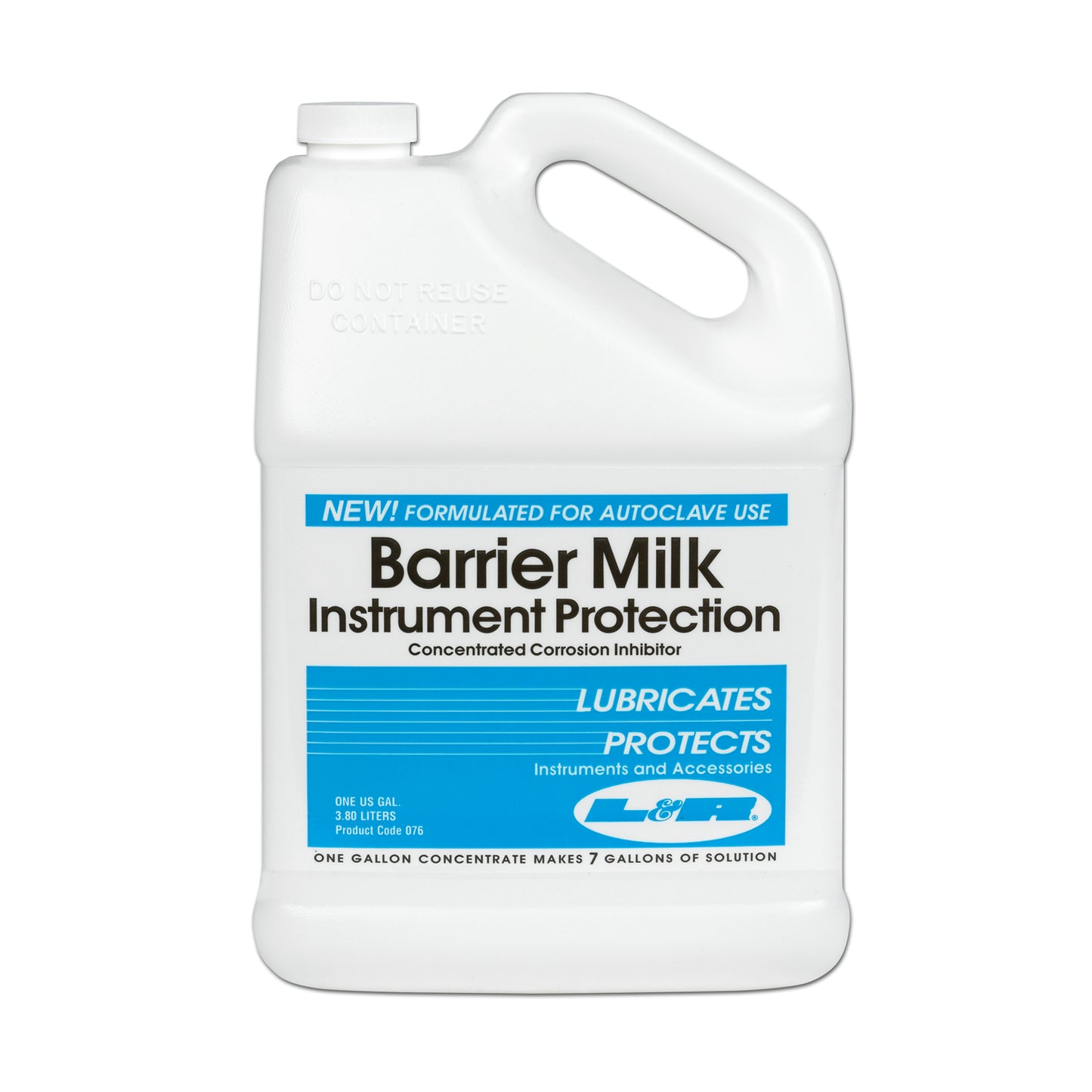 L&R BARRIER MILK CLEANING SOLUTION, 4 per case