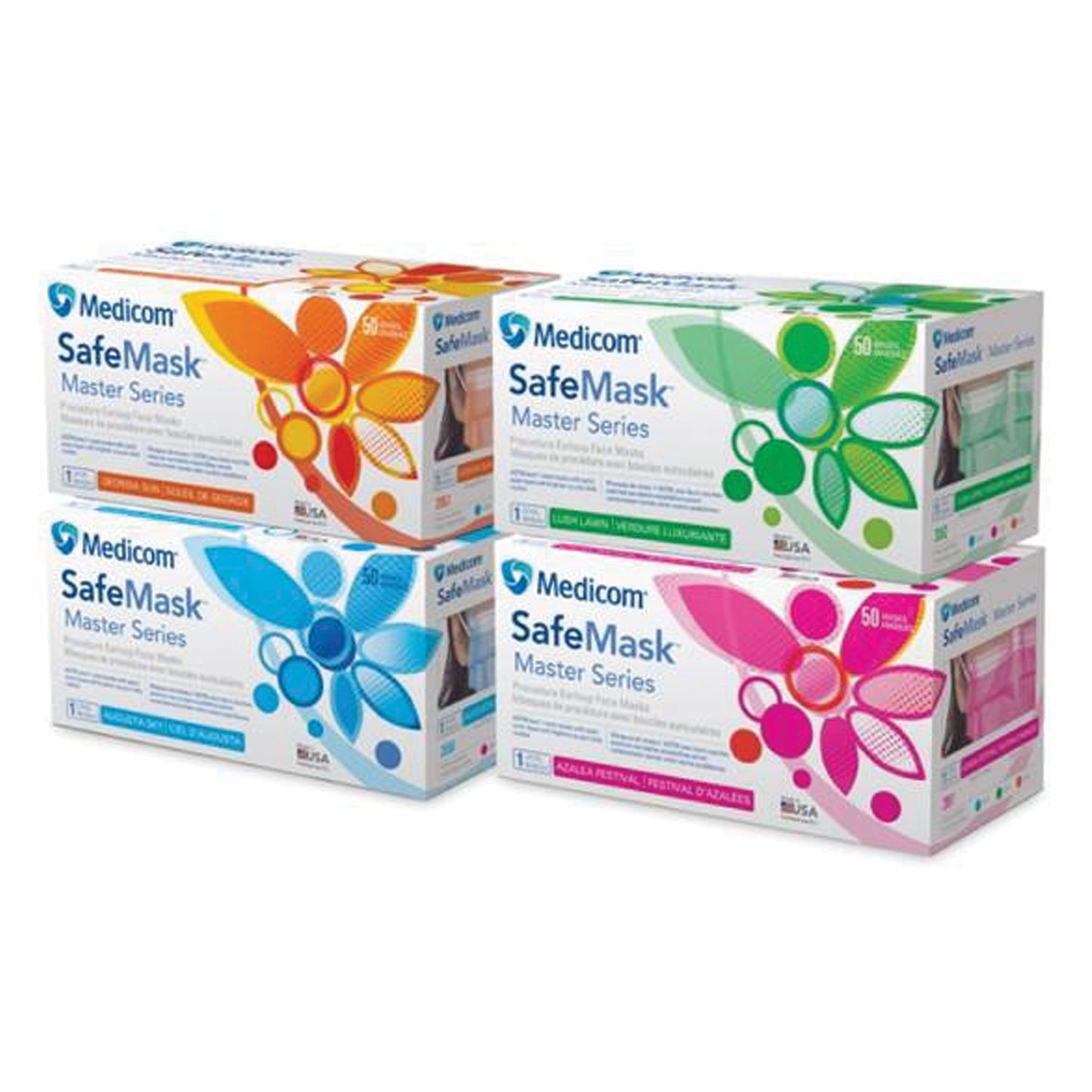 MEDICOM SAFEMASK MASTER SERIES L1, 50 per box, 10 boxes per case