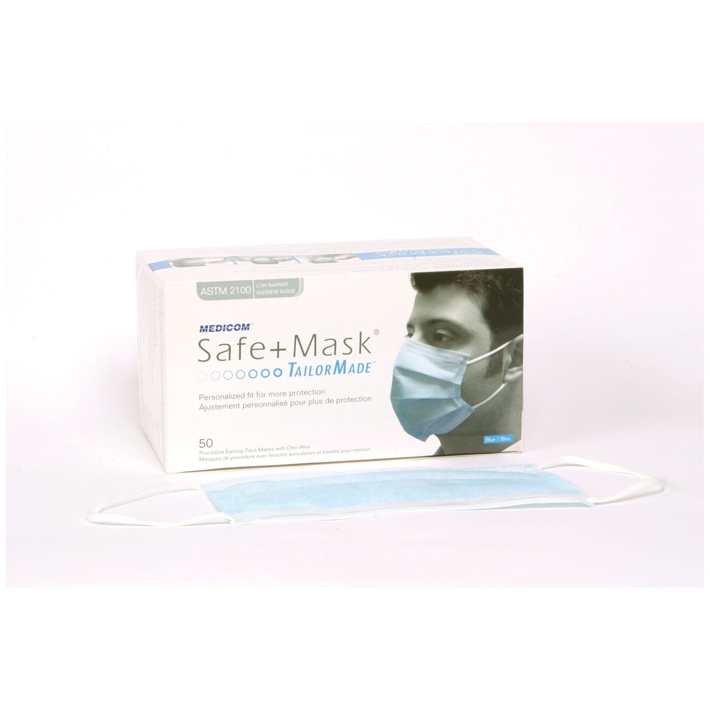 MEDICOM SAFEMASK TAILORMADE, 50 per box, 10 boxes per case