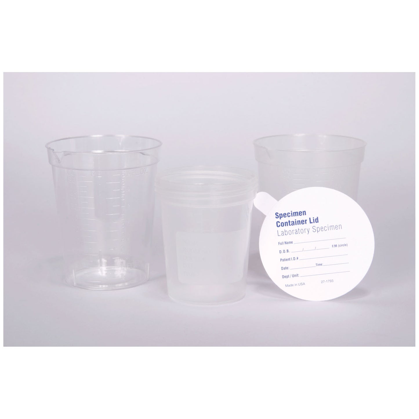 MEDEGEN NON-STERILE SPECIMEN CONTAINERS, 500 per case