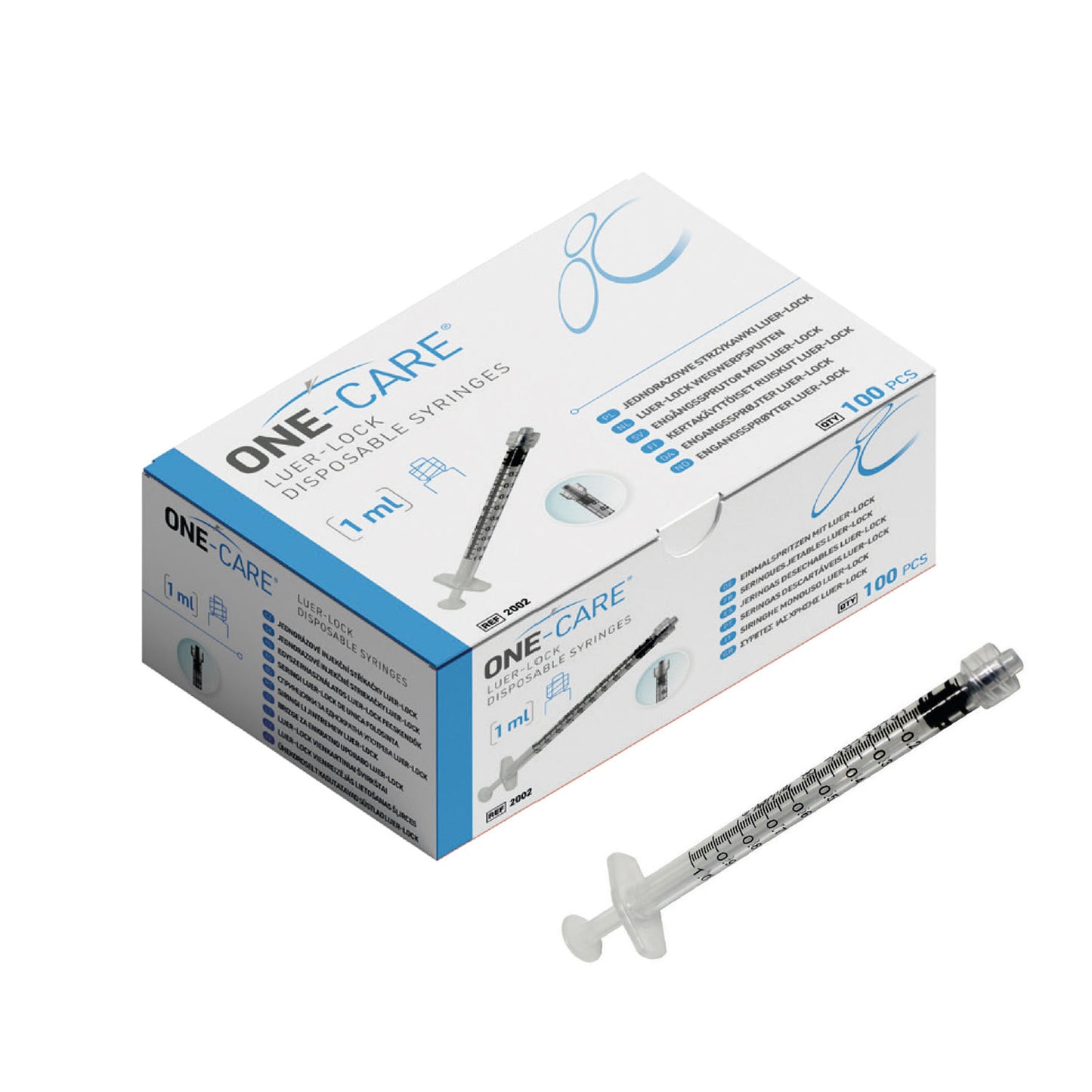 MEDIVENA ONE-CARE SYRINGE AND SAFETY NEEDLES, 100 per box