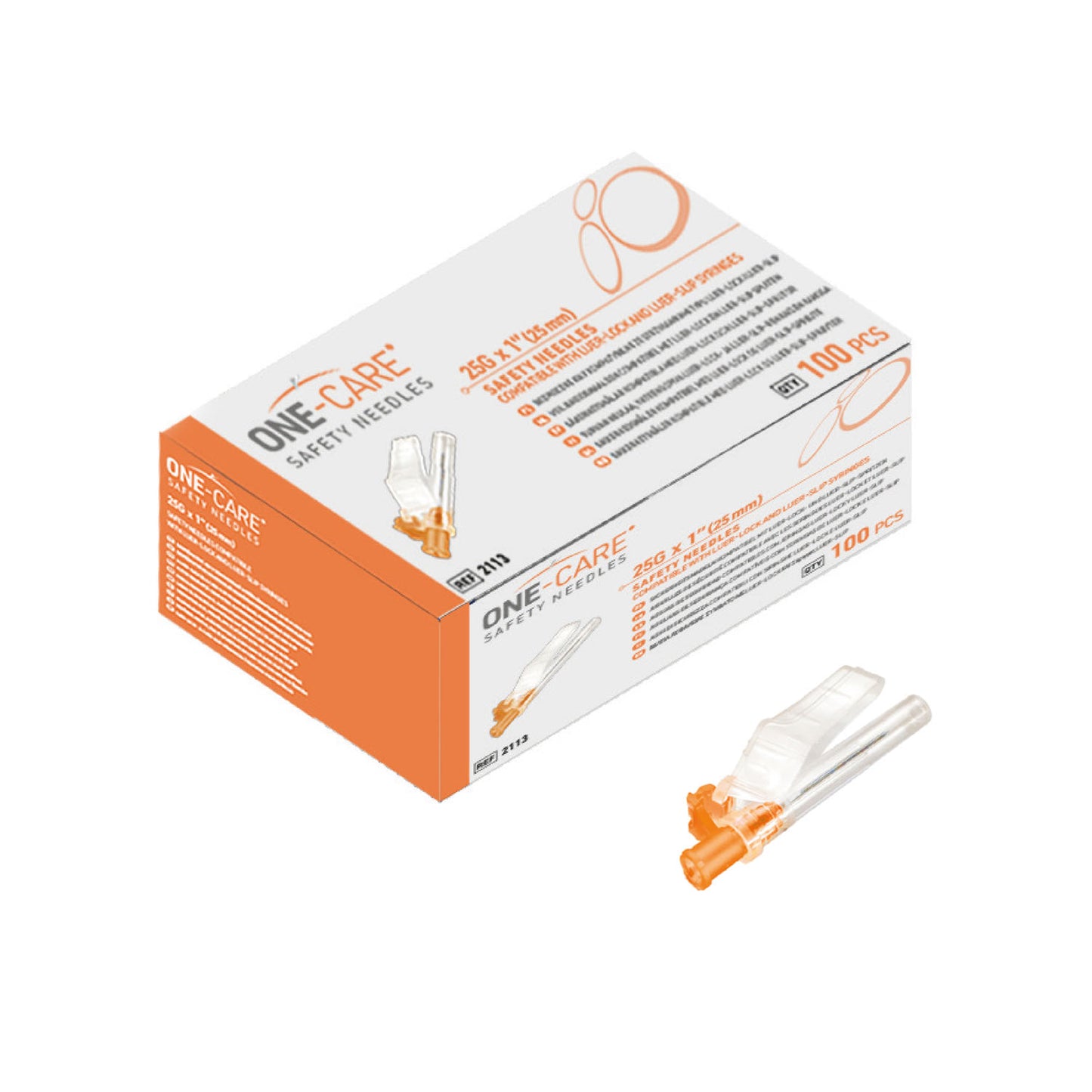 MEDIVENA ONE-CARE SYRINGE AND SAFETY NEEDLES, 100 per box