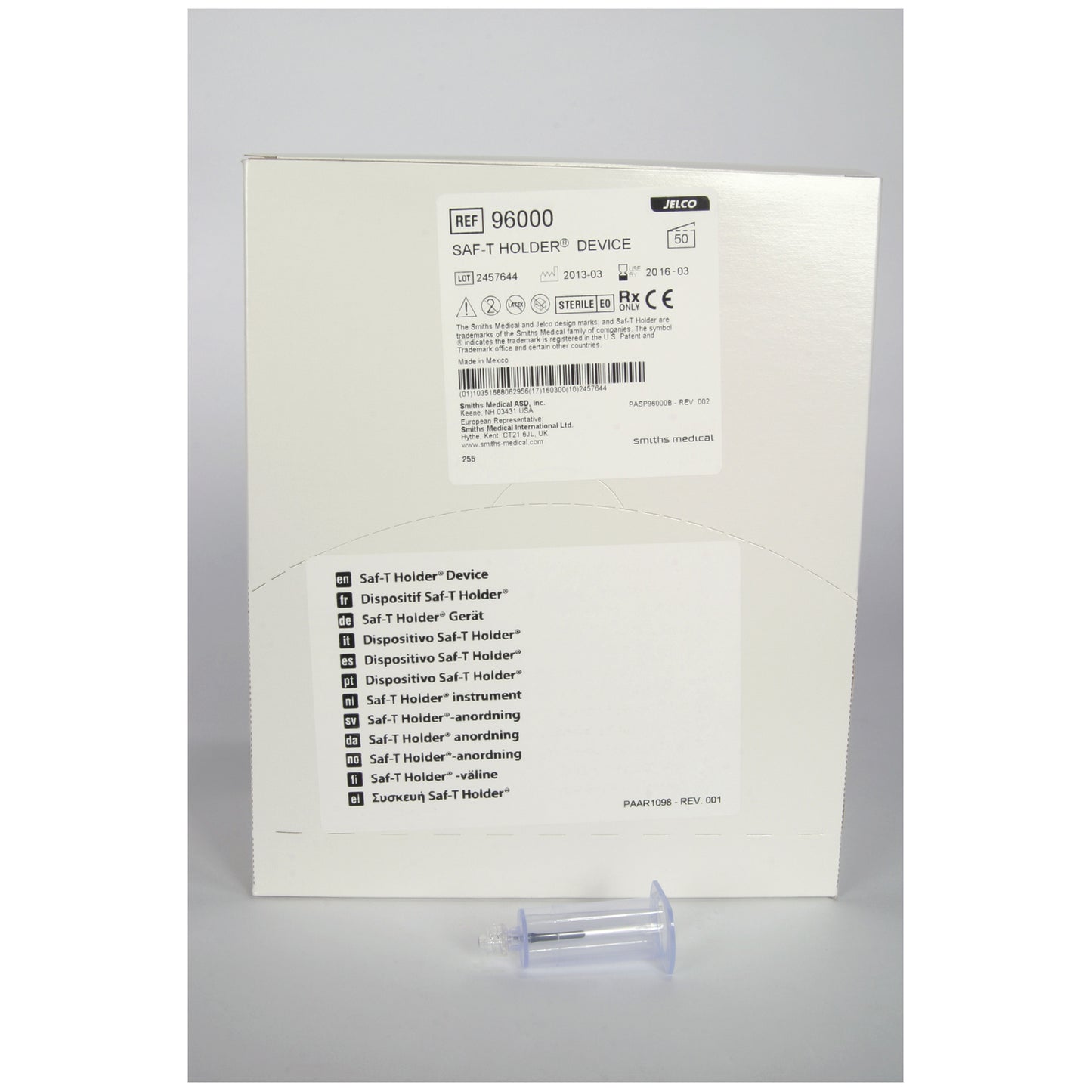 ICU MEDICAL SAF-T HOLDER DEVICES & BLOOD TRANSFER DEVICES, 50 per box, 4 boxes per case