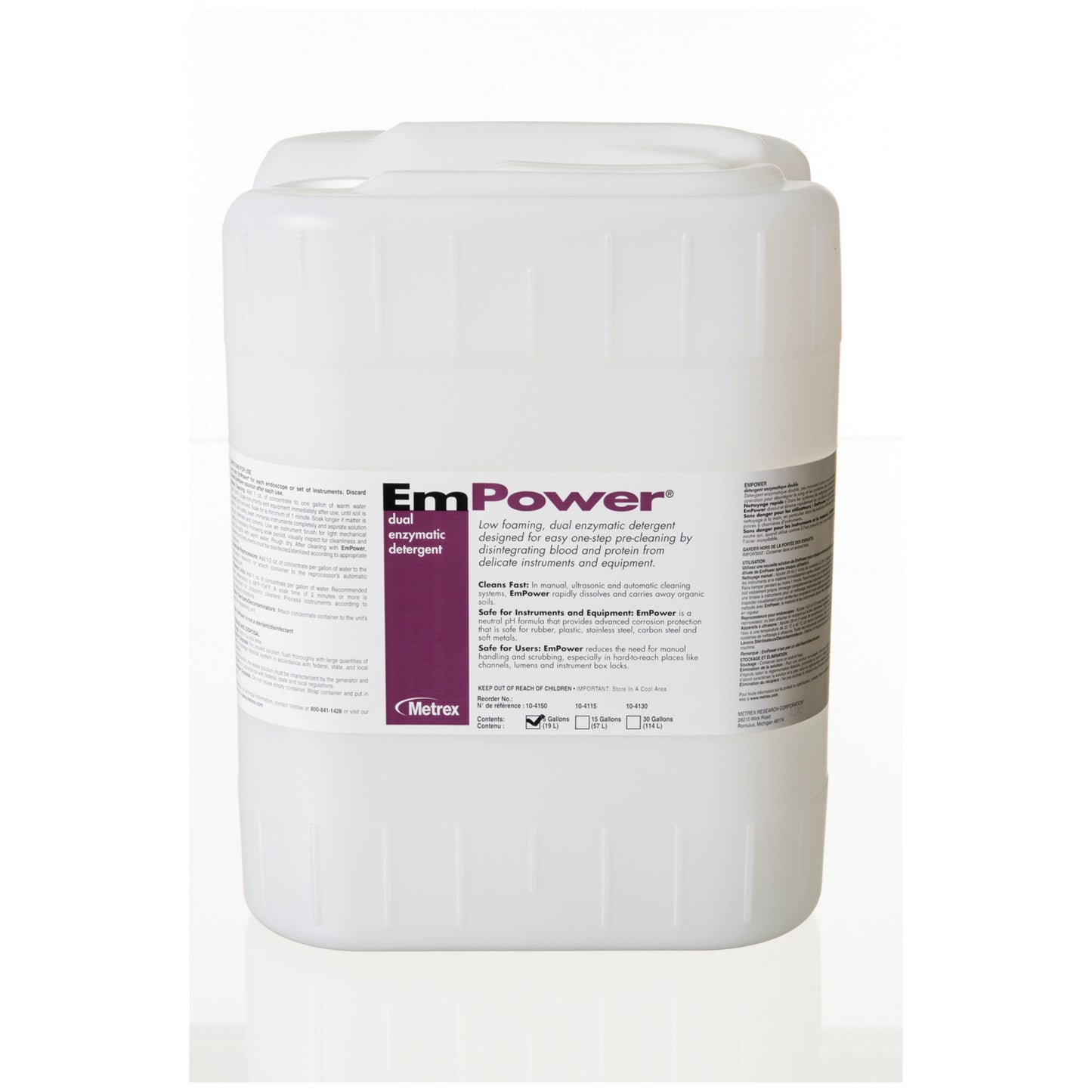 METREX EMPOWER MULTI ENZYMATIC DETERGENT, 1 per case