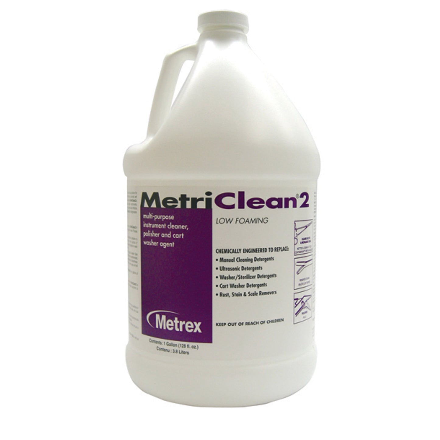 METREX METRICLEAN 2 LOW FOAM INSTRUMENT CLEANER & LUBRICANT, 4 per case
