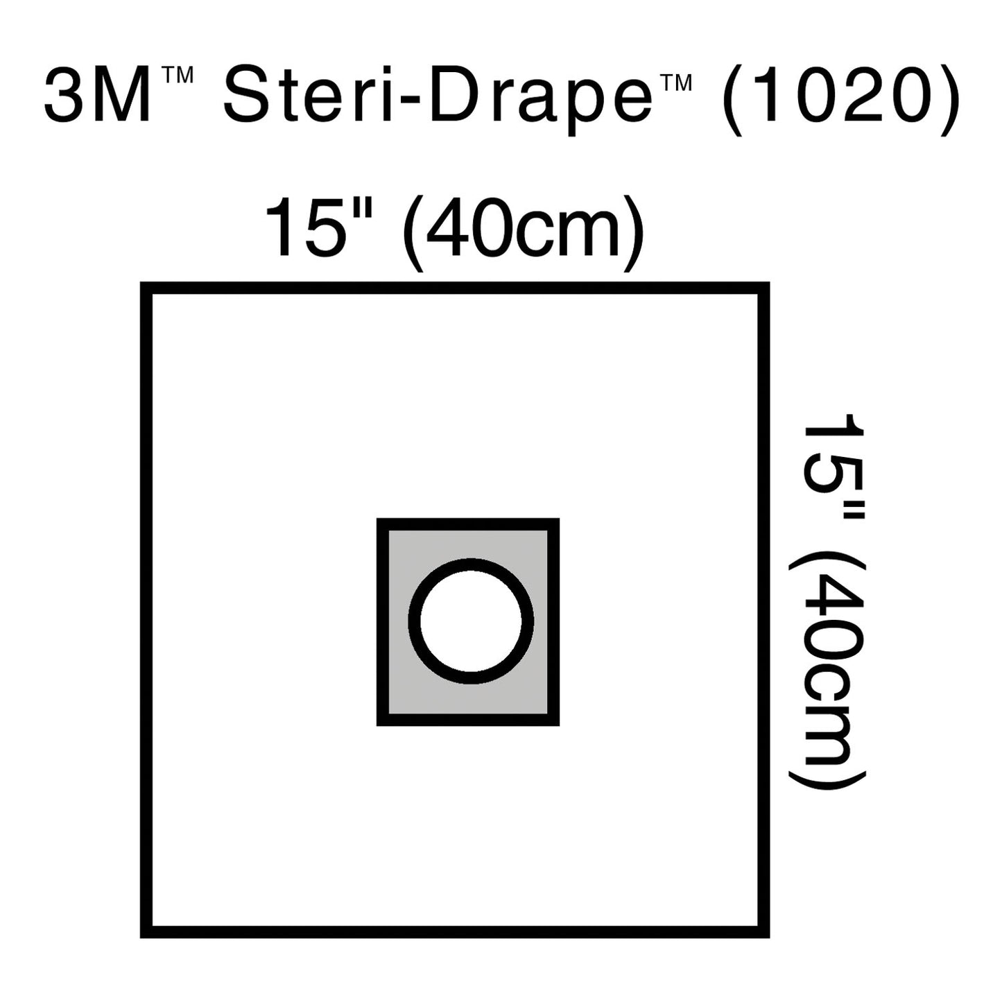 SOLVENTUM STERI-DRAPE OPHTHALMIC SURGICAL DRAPES, 10 per box, 4 boxes per case